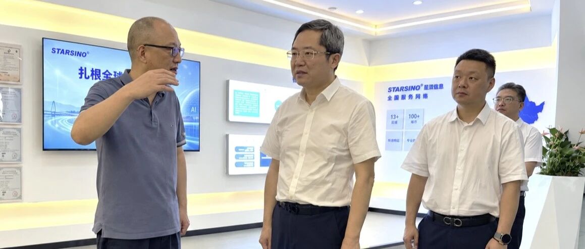 知过去·察现在·见未来|余杭区区长杨建根一行调研星汉信息缩略图